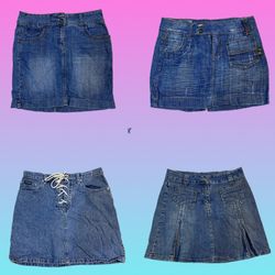 Jupes mini en denim Y2K (TS-124)
