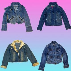 Veste en denim unique Y2K (TH-128)