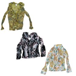 Tops de cor de silvicultura Y2K