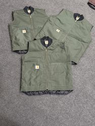 Carhartt Gilet Green Rework Style Jackets