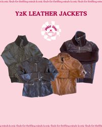 Giubbotti di pelle vintage Y2K