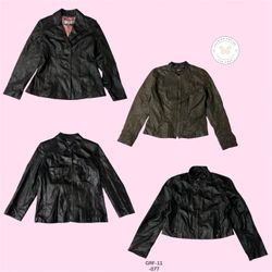 Sleek Minimalist Leather Jacket – Everyday Essenti..