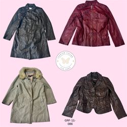 「ウィメンズ モダン レザー ジャケット – ソフト 本革、完璧なフィット (GRF-11-086)..