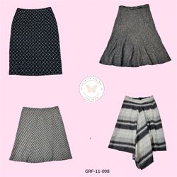 プレミアムウールAラインスカート – スリークな日常スタイル (GRF-11-098)