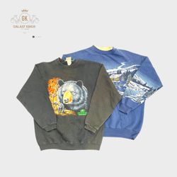 Sweatshirts imprimés vintage