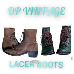Op vintage 0071 Branded Lacer Boots