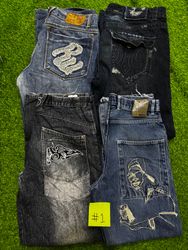 Hiphop jean coogi, southpole, rocawear ecko etc