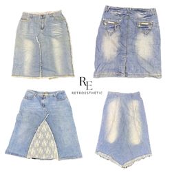 Y2K IT Girl デニム ミディ スカート RE-2472