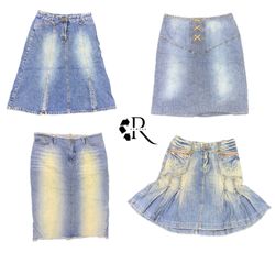 Y2K Britney Era Denim Midi Röcke RW-1242
