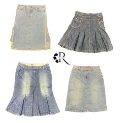 Y2K NYC IT Girl Denim Midi Röcke RW-1244