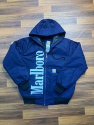 Style Carhartt retravaillé à capuche bleu Marlboro