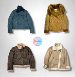 Vestes en shearling à inspiration vintage