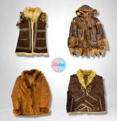 Manteau en fourrure/afghan Y2K Fairy Grunge & Whim..