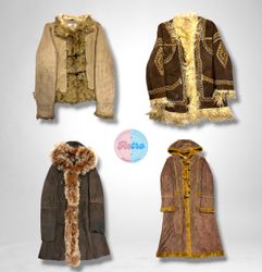 Manteaux afghans vintage Y2k à déclaration