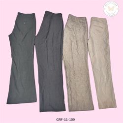 Calças Retas em Mistura de Poliéster Premium (GRF-..