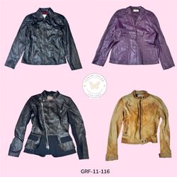 Classic 100% Leather Bomber Jacket – Durable & Sty..