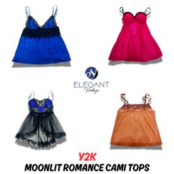 Y2K Moonlit Romance Cami Tops - EV0651