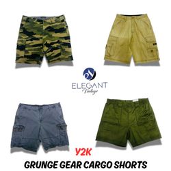 Y2K Grunge Gear Cargo Shorts - EV0676