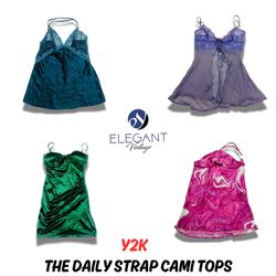 Y2K The Daily Strap Cami Tops - EV0681