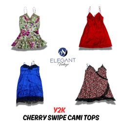 Y2K Cherry Swipe Cami Tops - EV0723