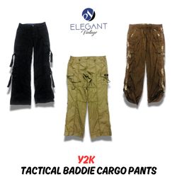 Pantaloni Cargo Tactical Baddie Y2K - EV0728
