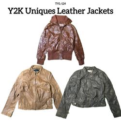 Y2K Cool Girl Leather Jackets (TVL-124)