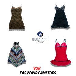 Y2K Easy Drip Cami Tops - EV0754