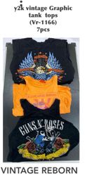 Rock Revival:  Y2K Vintage Graphic Tank Top Bundle..