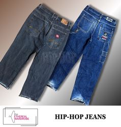 Vintage Hip Hop jeans including FUBU, Ecko Unltd a..