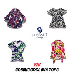 Y2K Cosmic Cool Mix Tops - EV0798