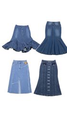 TV81 Denim Maxi skirt 6P