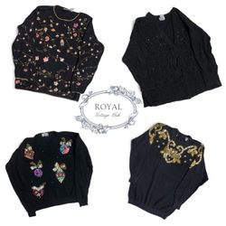 Y2K Glam Maglione Decorato Edit