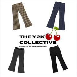 90s–00s Neutral Tone Officecore Trouser Bundle(TYC..