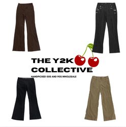 90s–00s Neutral Tone Officecore Trouser Bundle(TYC..