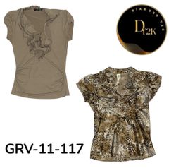 Y2K Short Sleeve Blouse – Vintage 2000s Retro Top ..