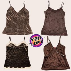 Y2K IT Girl Grunge Cami Tops
