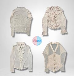 Italian dreamy y2k mesh tops (E)