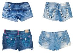 Back pocket detailing Shorts (brands) True Religio..