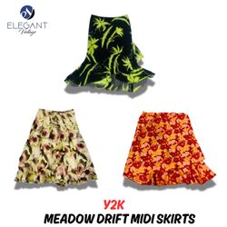 Y2Kメドウドリフトミディスカート - EV0962