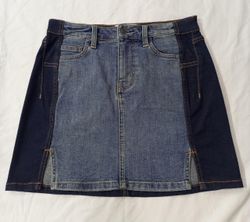 Saia Mini de Jeans Bicolor Upcycled CR772