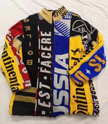 CR781 Upcycled Fan Scarf Jacket