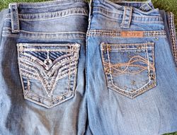 Unbranded ausgestellte/Bootcut-Jeans 14Pcs (3130)