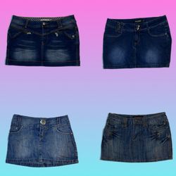 Y2K denim Mini Sirts (TH-141)