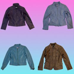 Y2K 90’s vibe Leather jacket (TH-148)