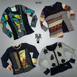 Y2K Colourful Retro Vibe Full Sleeve Tops (AA-444)