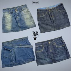 Jupes en jean mini de l'ère Y2K IT Girl (AA-445)