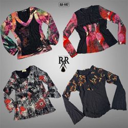 Y2K Color Storm Statement Full Sleeve Tops (AA-447..