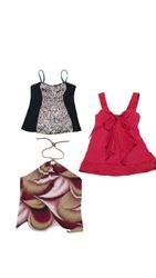 Yv90 poly romantic tops -9p