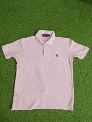Polo plain solid color Collar T-shirt