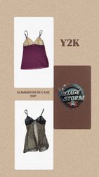 Y2k Glimmer Muse Cami Top